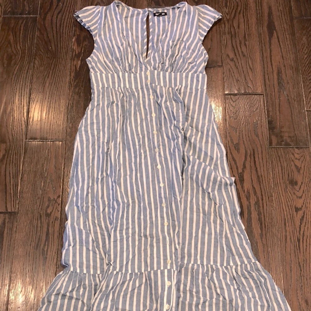 Express striped dress maxi size medium